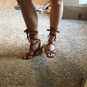 Steve Madden lace up sandals
